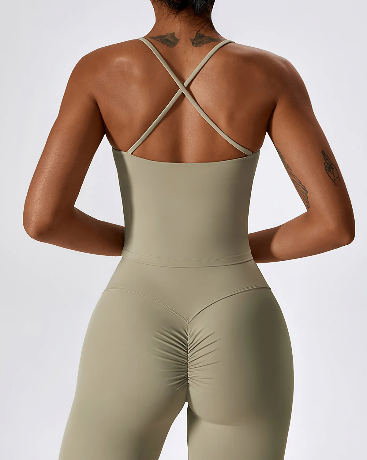 Melisa Crop Top - Khaki - Image 4