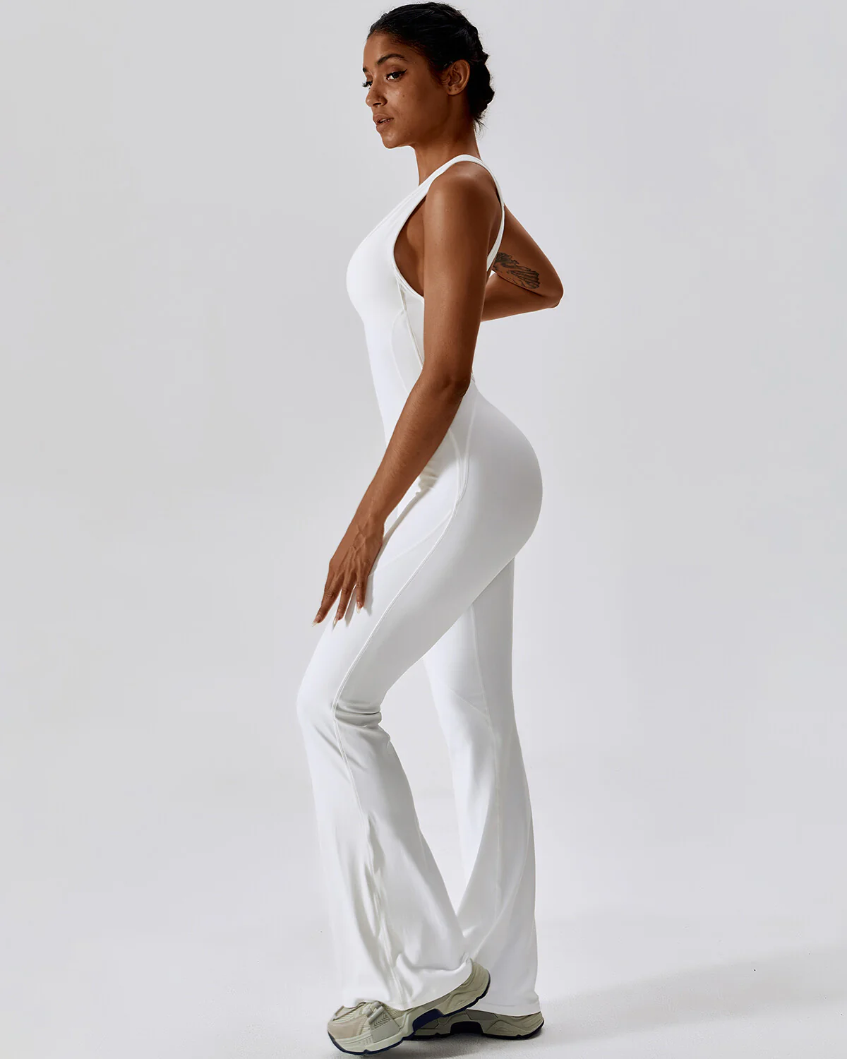 Murphy Seamless Jumpsuit - White - Image 5