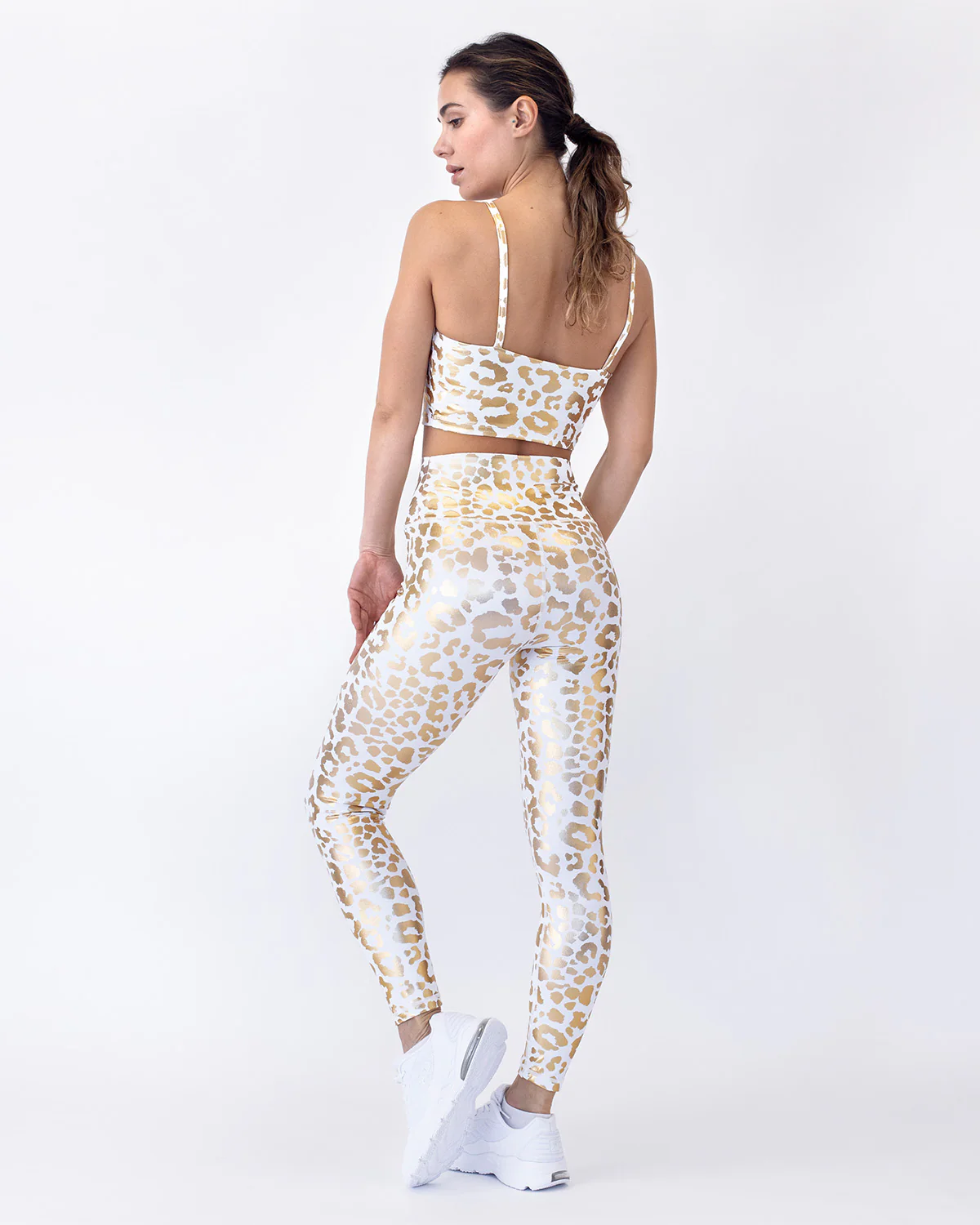 Nicola Metallic Leopard Leggings - Image 11