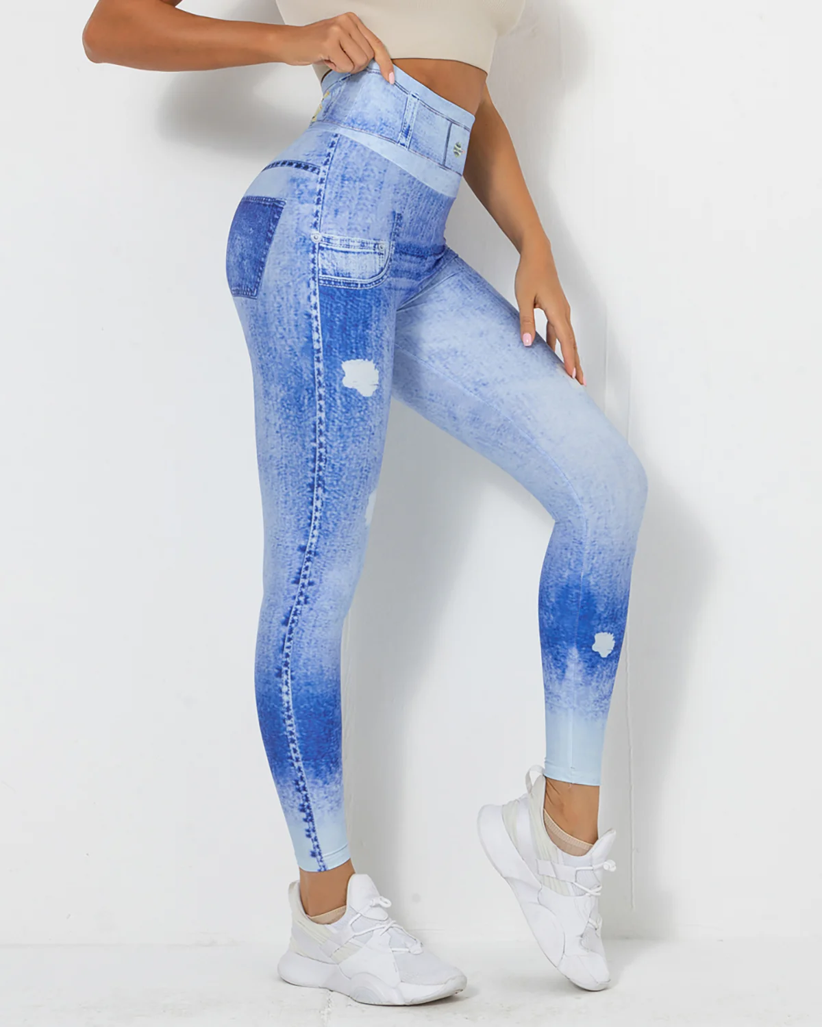 Normani Denim Scrunch Leggings - Image 44