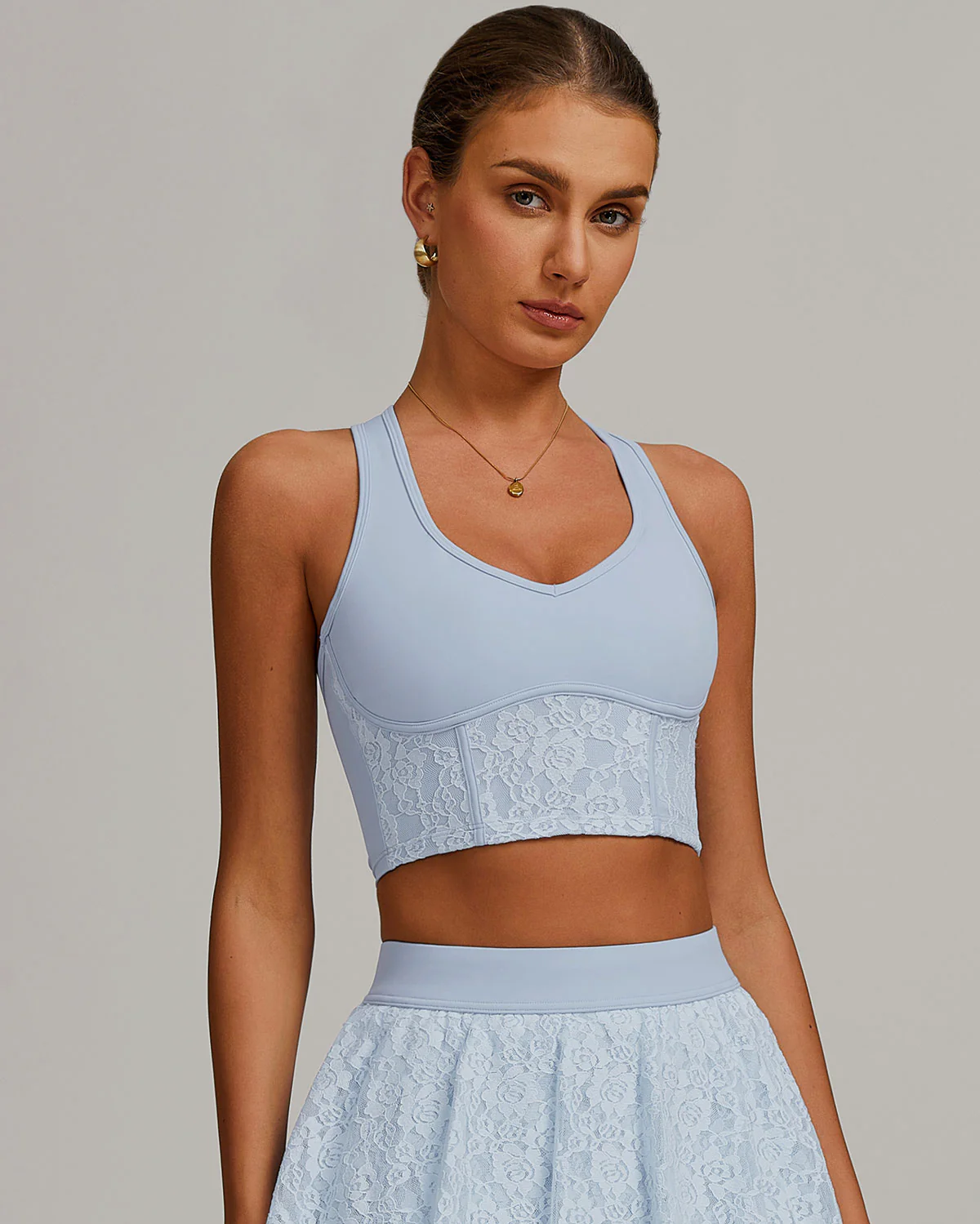 Odessa Crop Top - Blue - Image 3