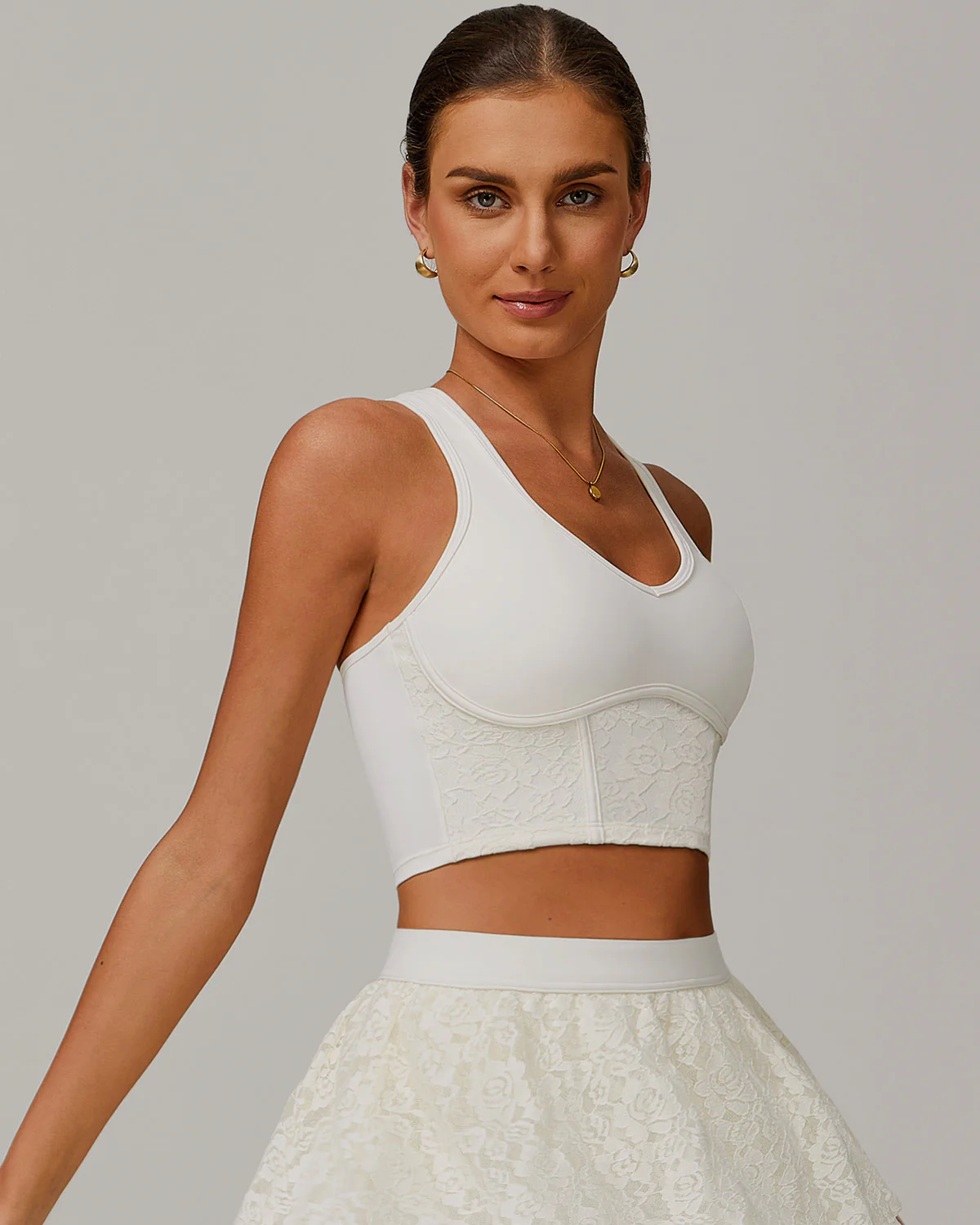 Odessa Crop Top - White - Image 2