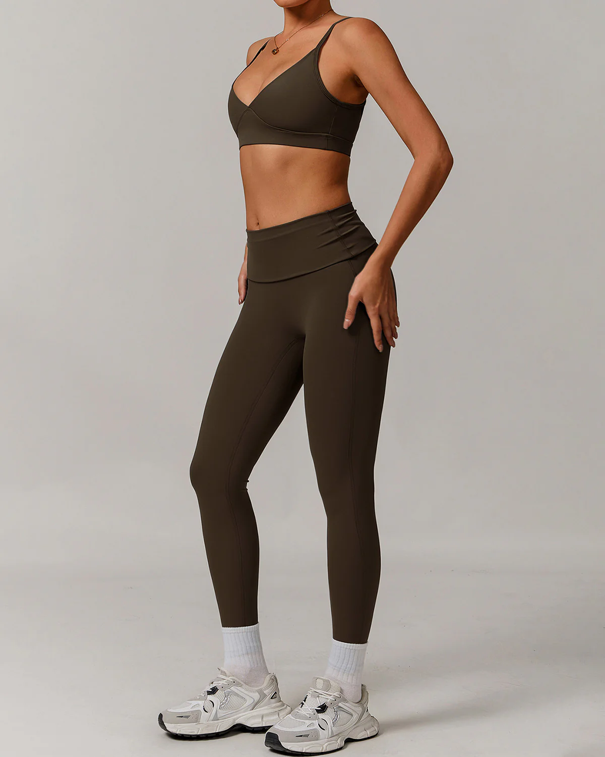 Paloma Seamless Leggings - Brown - Image 5