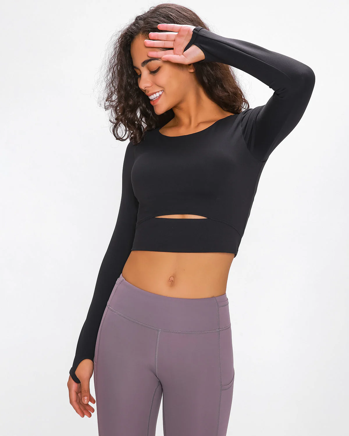 Perrie Crescent Long Sleeve - Black - Image 4