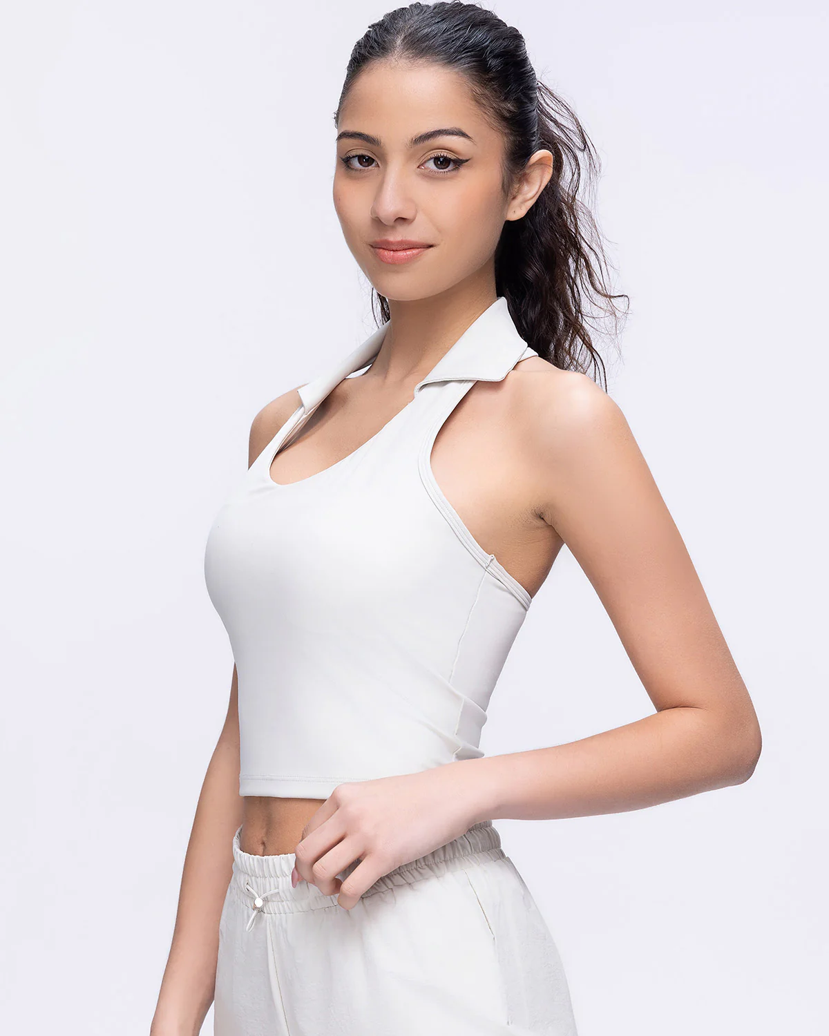 Phoebe Crop Top - Cloud - Image 4