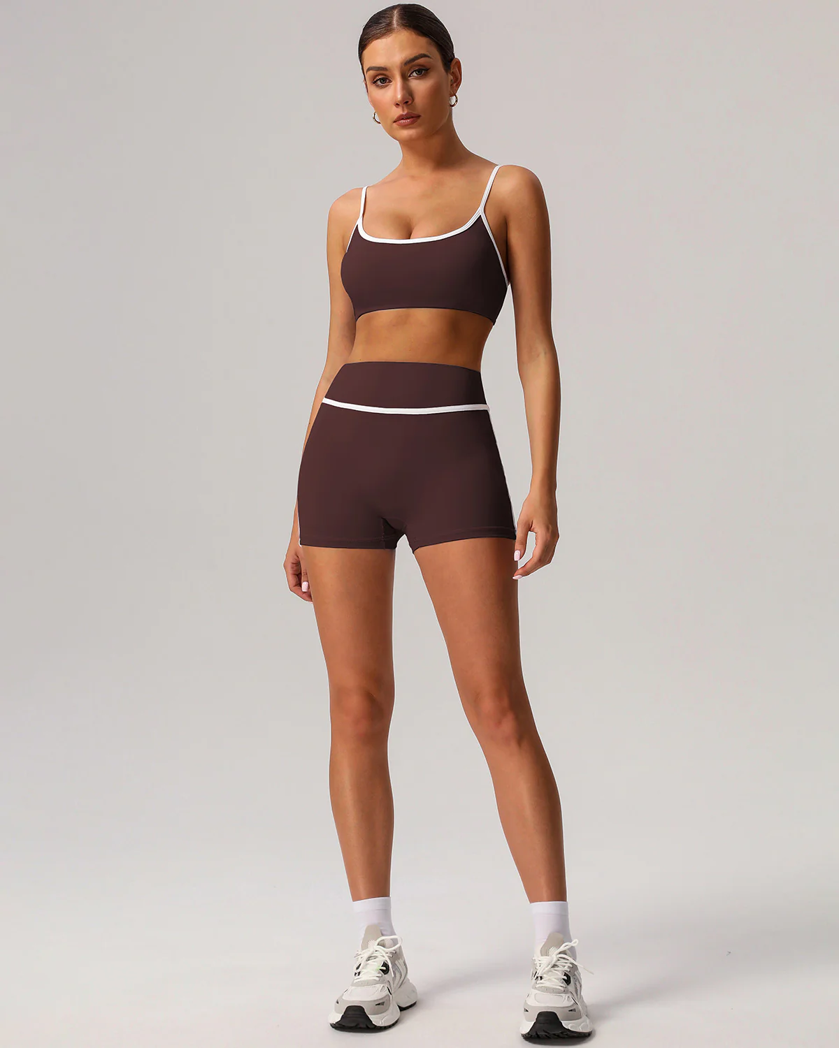 Raina Sports Bra - Brown - Image 7