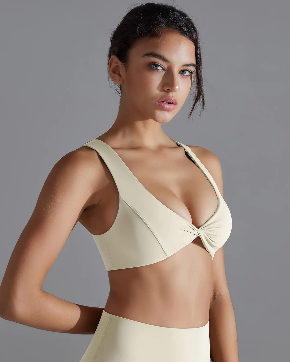 Rosalie Sports Bra - Beige - Image 4