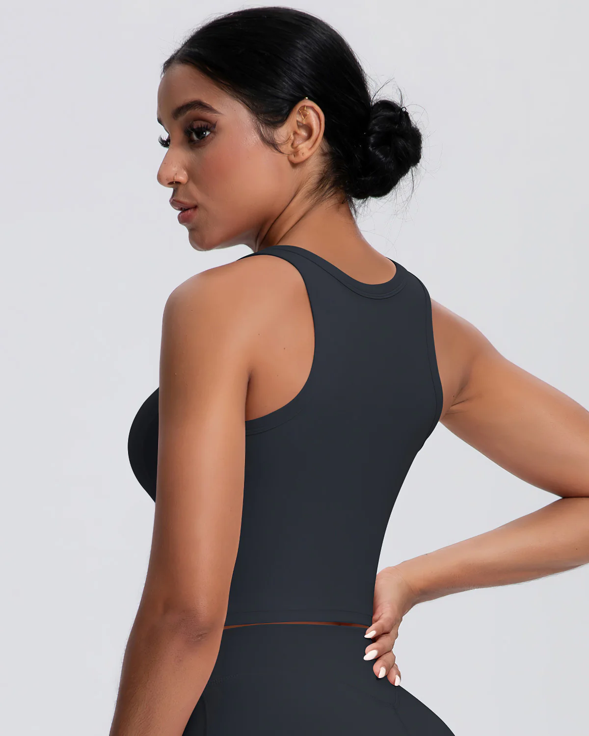 Rowan Crop Top - Black - Image 6