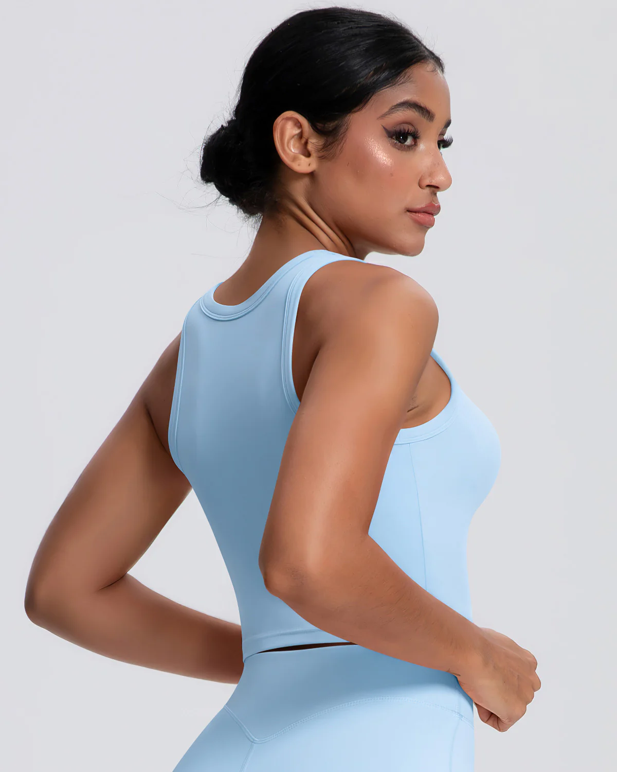 Rowan Crop Top - Sky Blue - Image 6