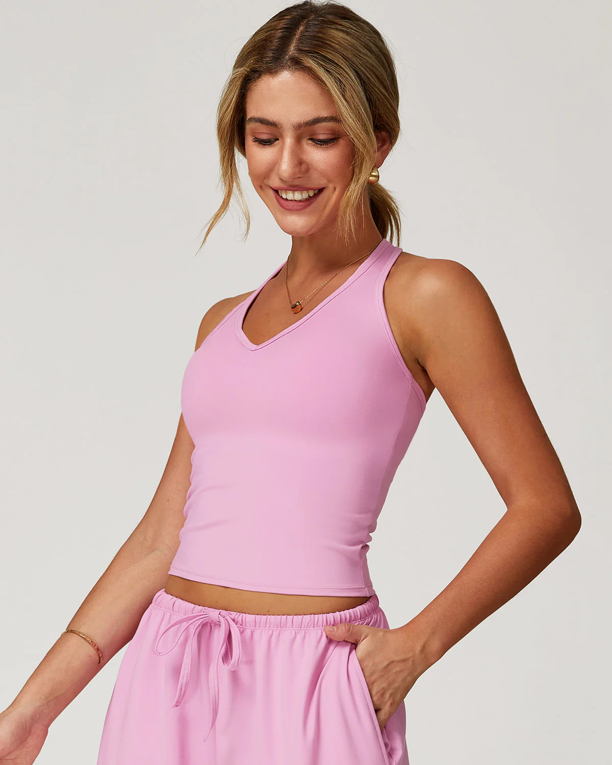 Rowena Crop Top - Pink - Image 3