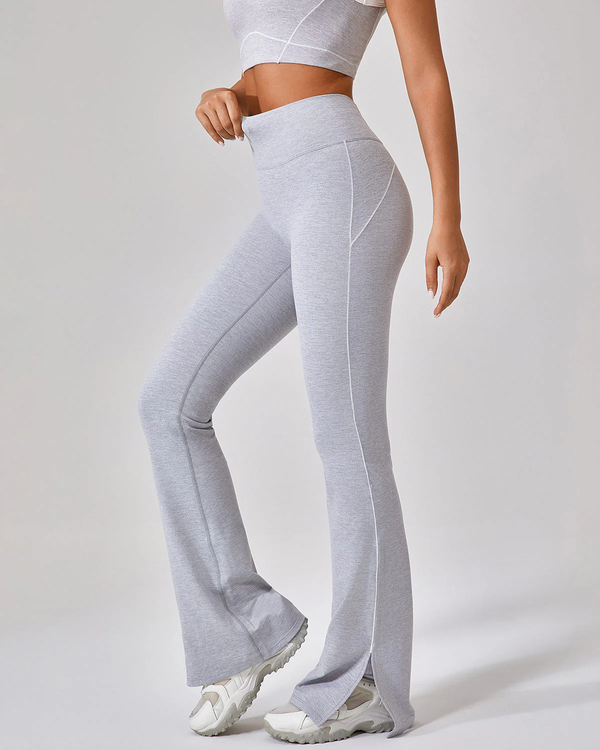 Ruby Flare Leggings - Grey - Image 2