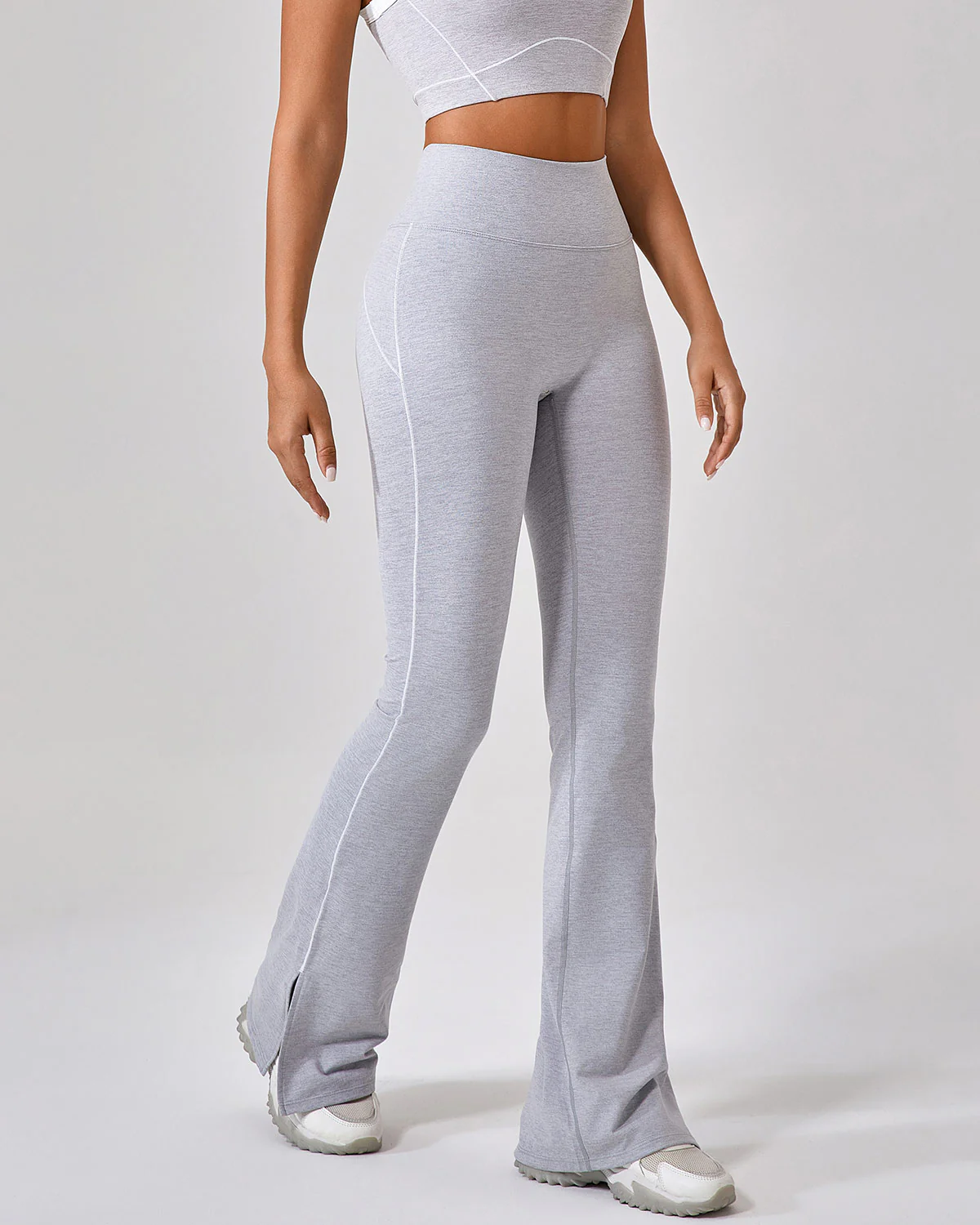 Ruby Flare Leggings - Grey - Image 3