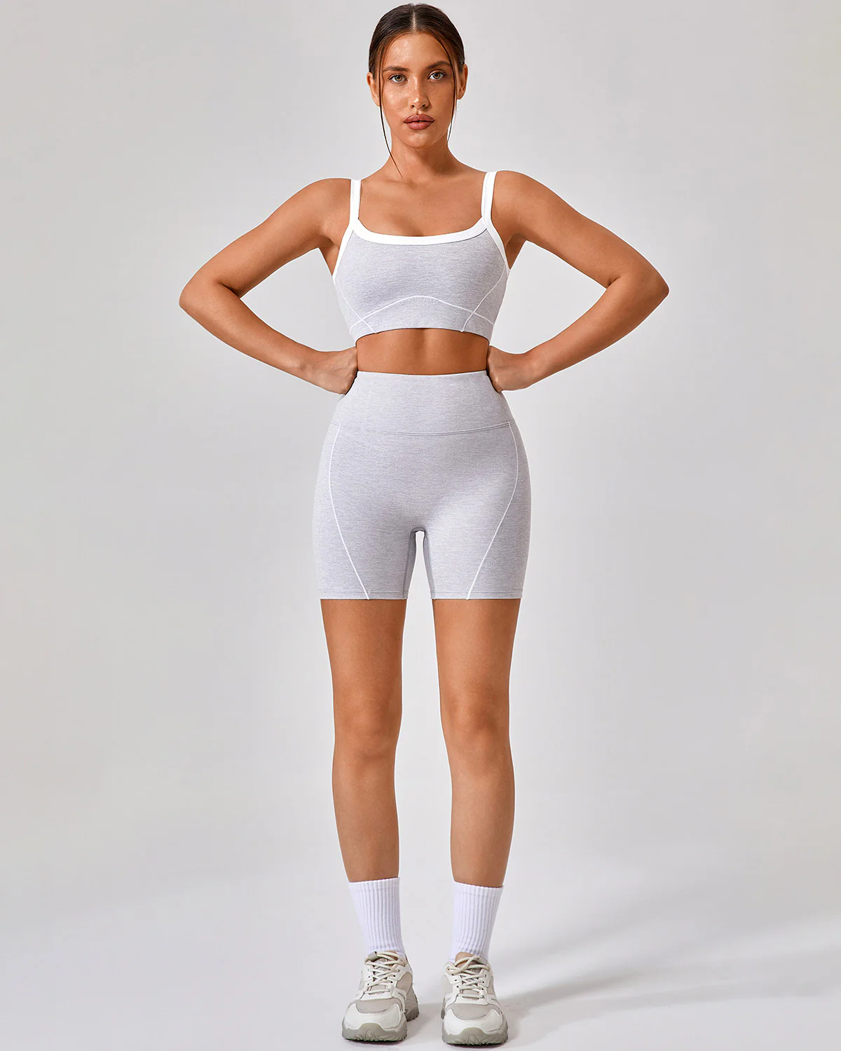 Ruby Seamless Shorts - Grey - Image 8