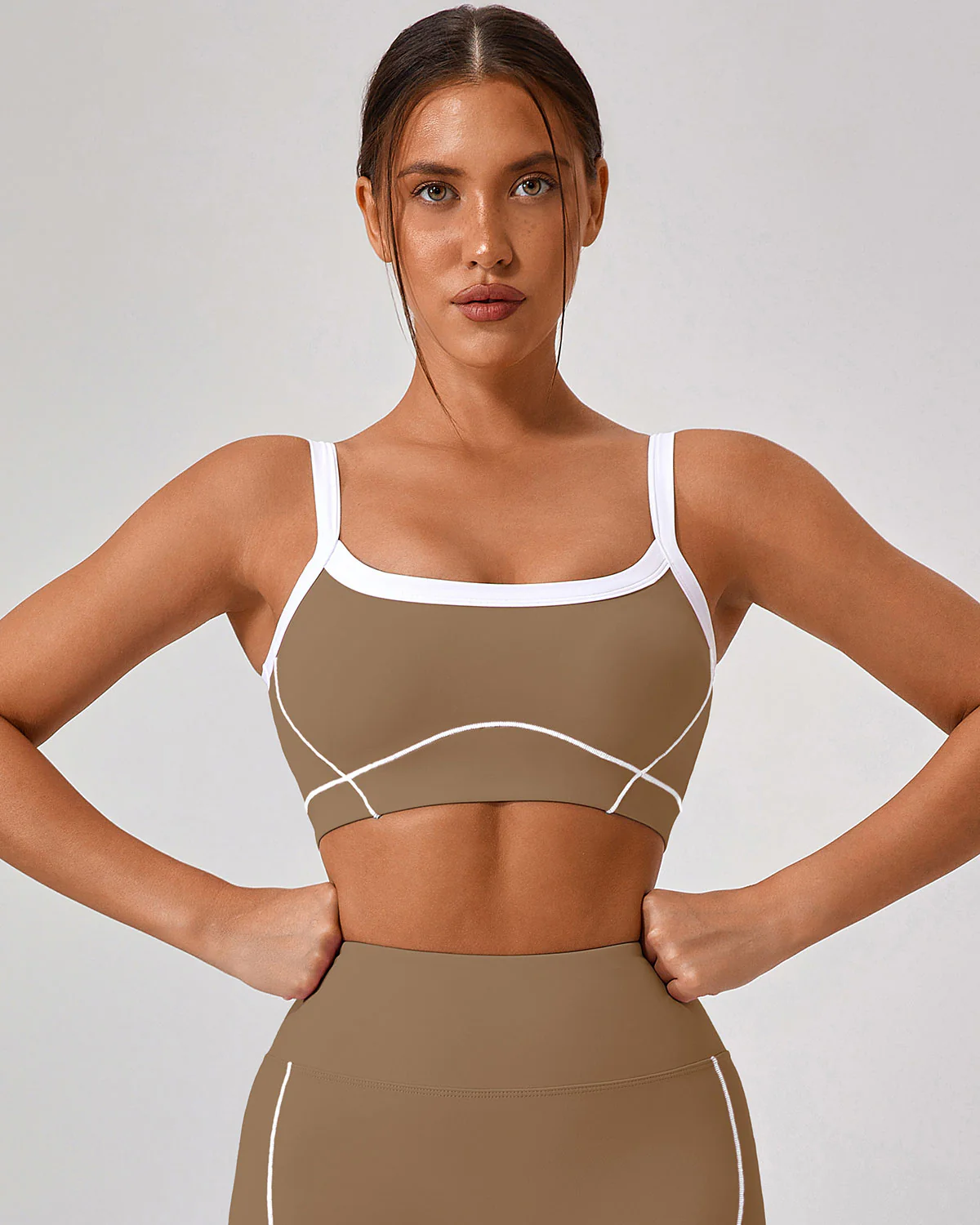 Ruby Sports Bra - Brown - Image 4