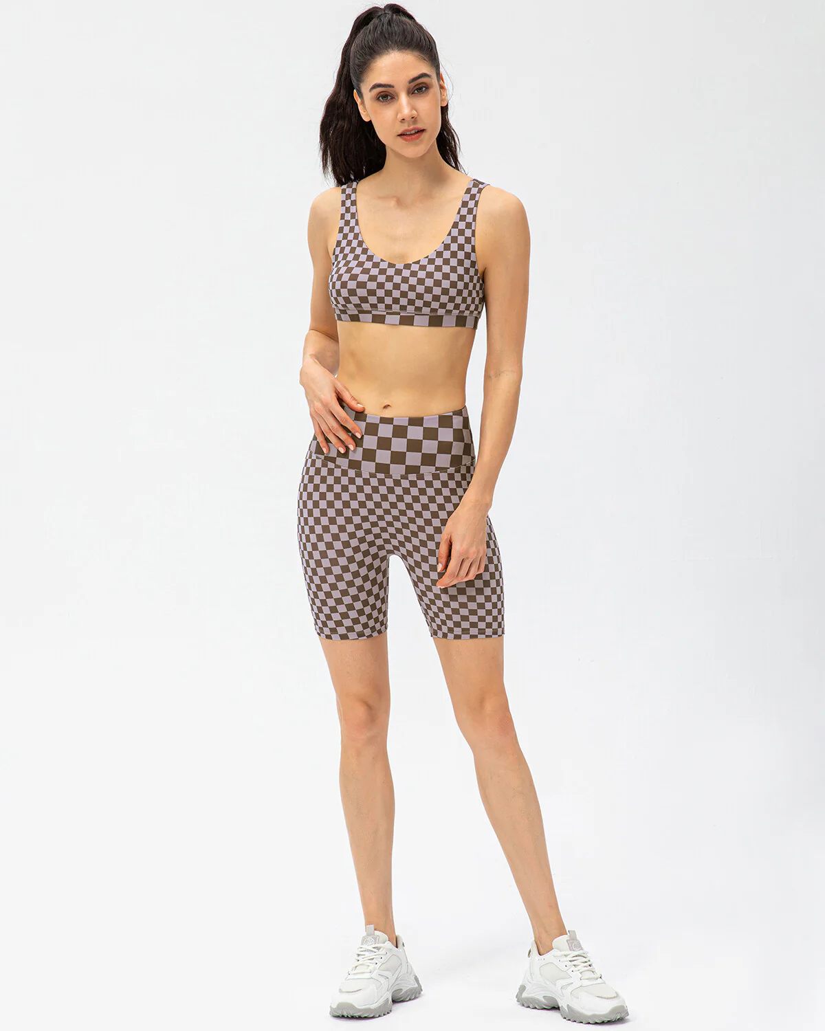 Rylee Sports Bra - Brown - Image 5