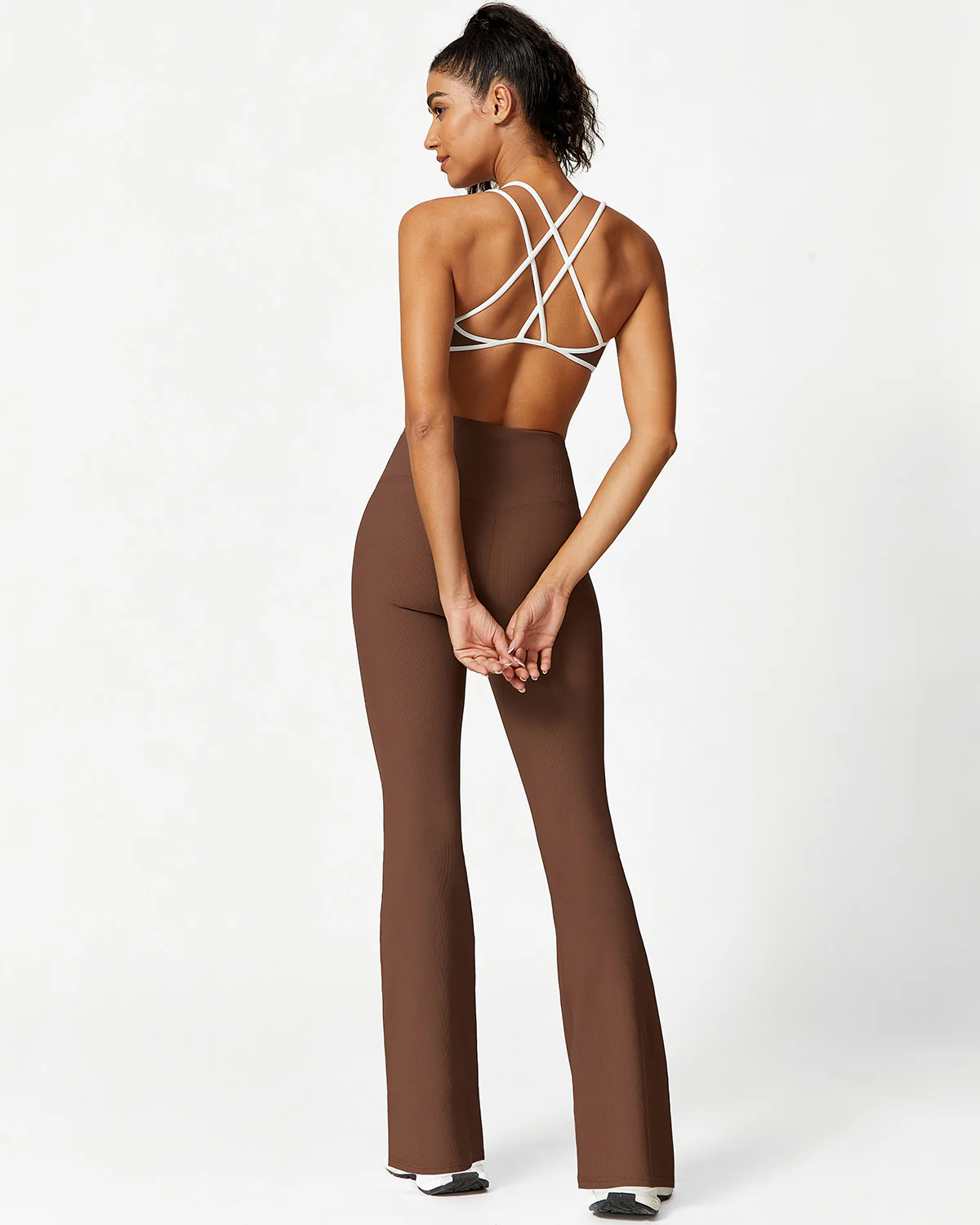 Sabrina Sports Bra - Brown - Image 5