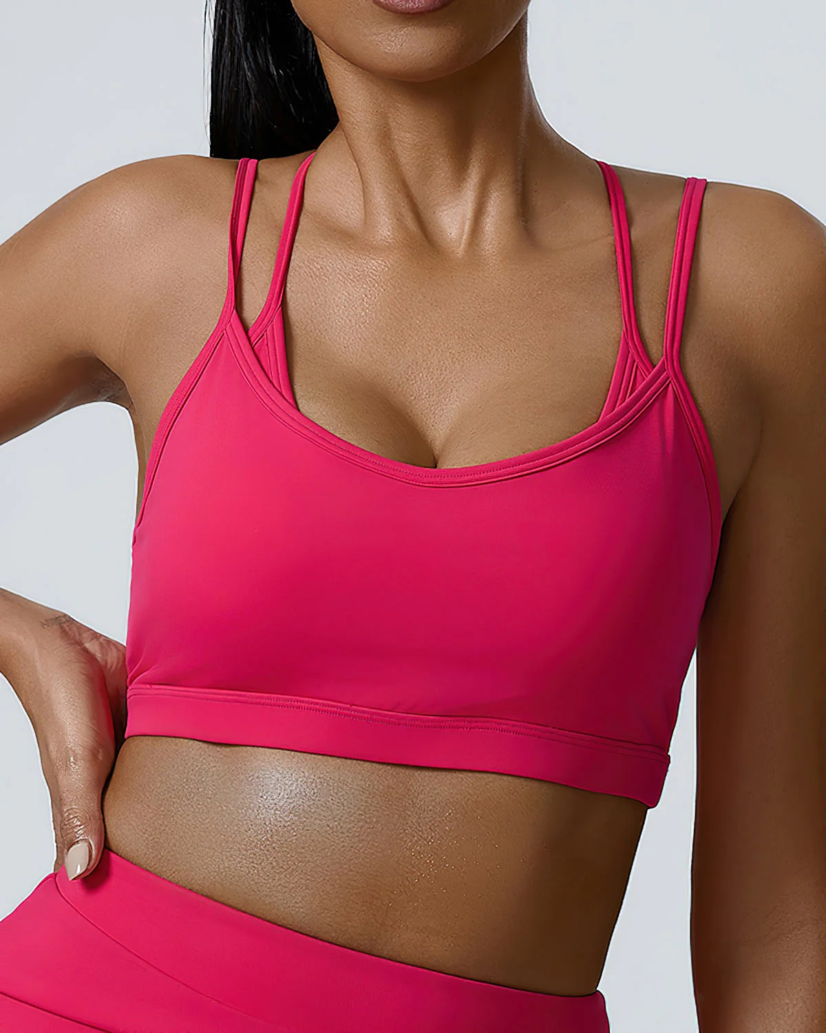 Saskia Sports Bra - Pink - Image 2