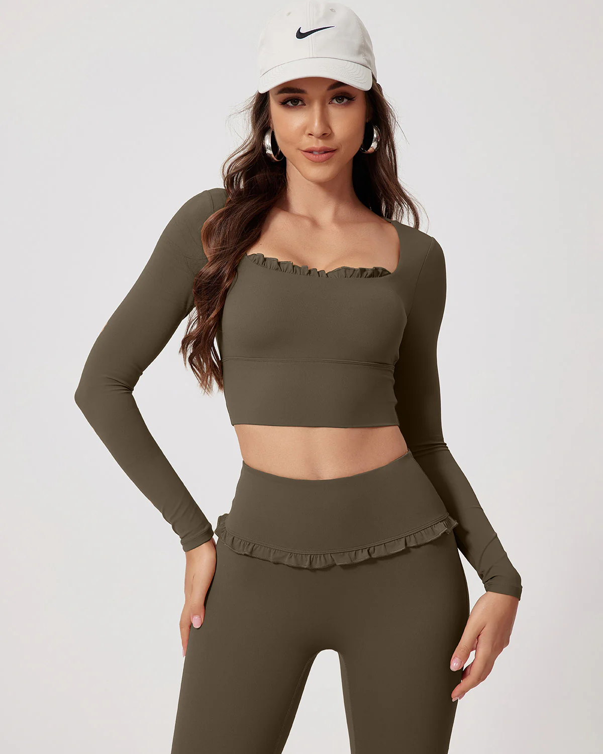 Seraphina Long Sleeve - Olive Brown - Image 3