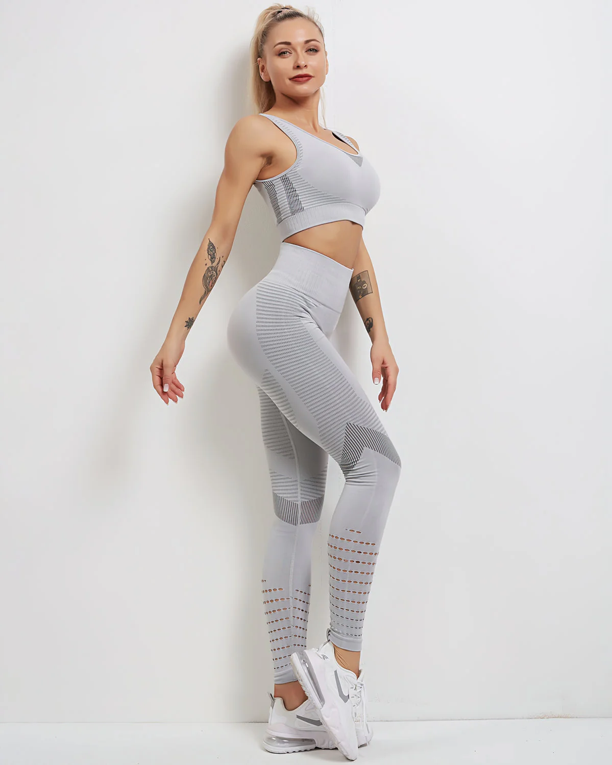 Tribeca Seamless Leggings - Gray - Image 8