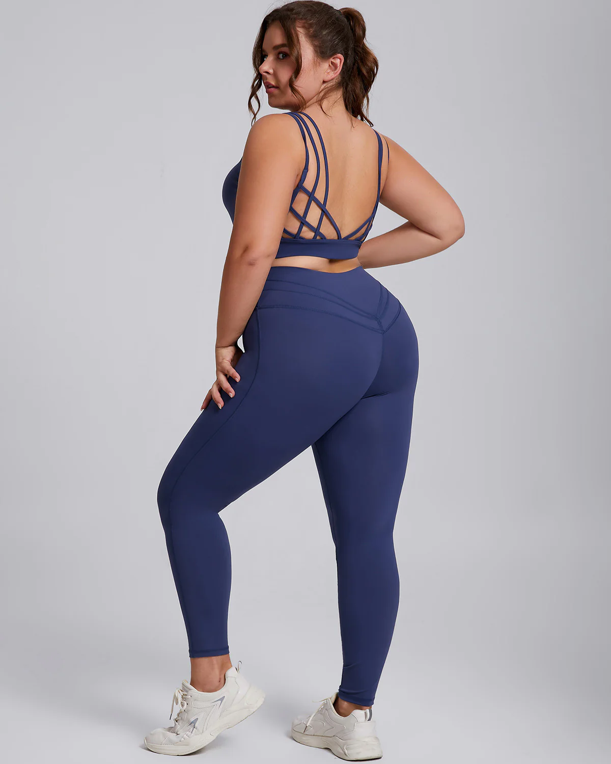 Viviana Plus Sports Bra - Navy - Image 7