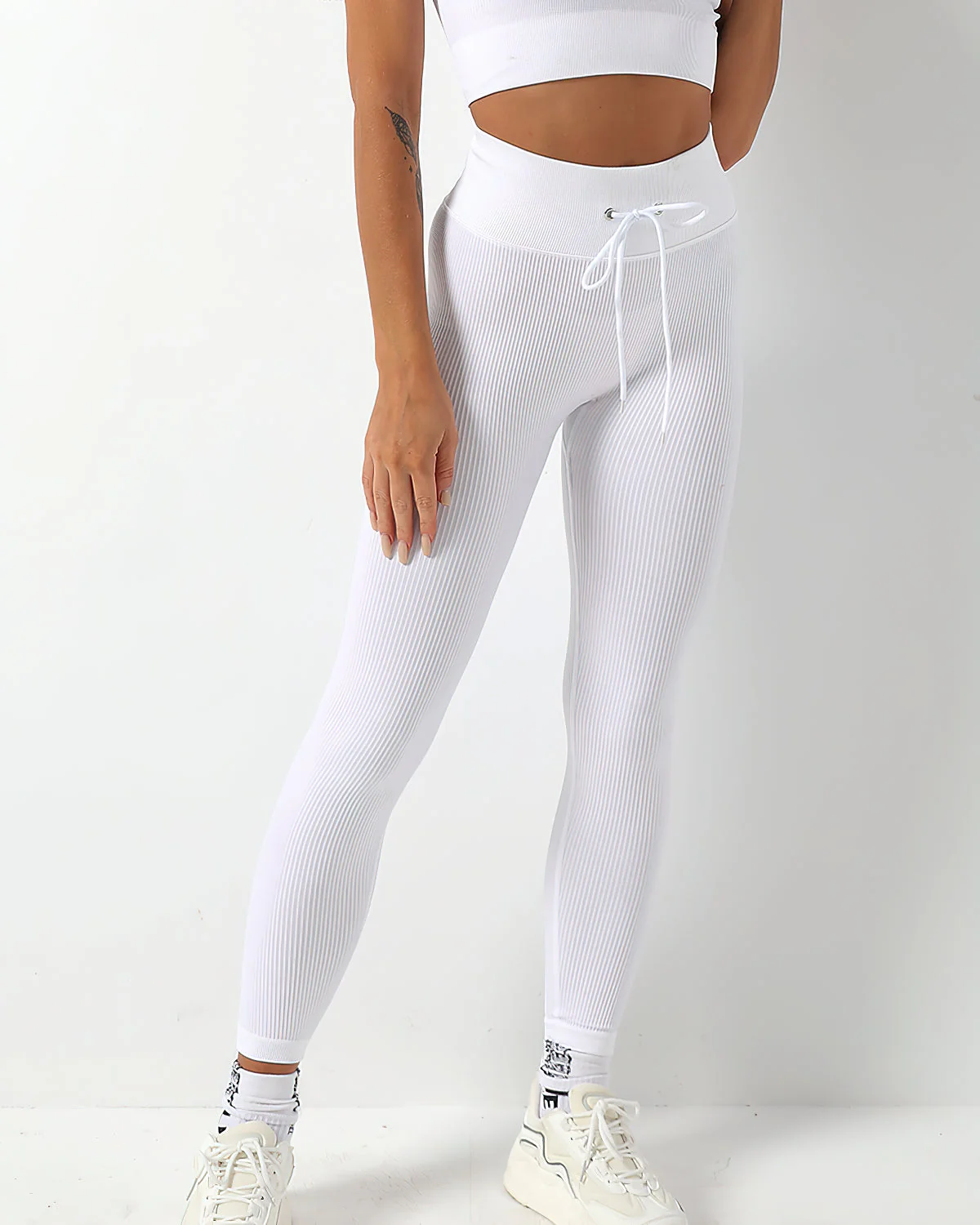 Wella Seamless Leggings - White - Image 4