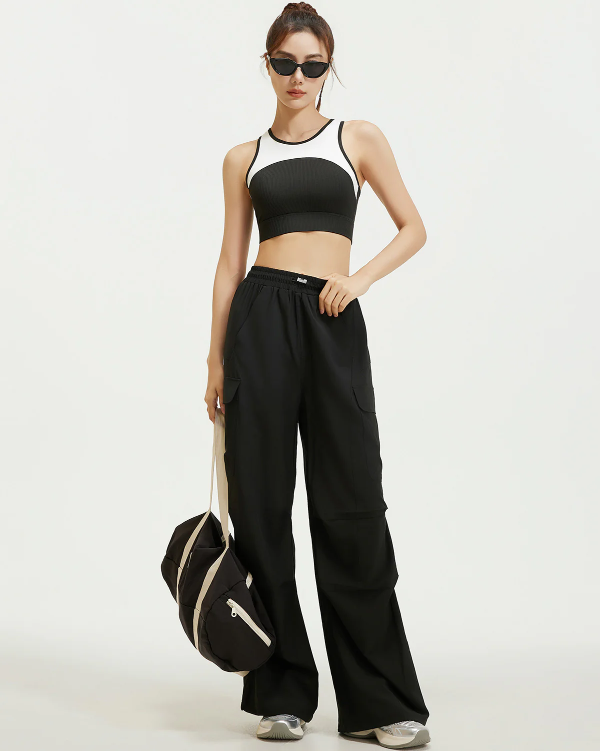 Wisteria Sports Bra - Black - Image 6