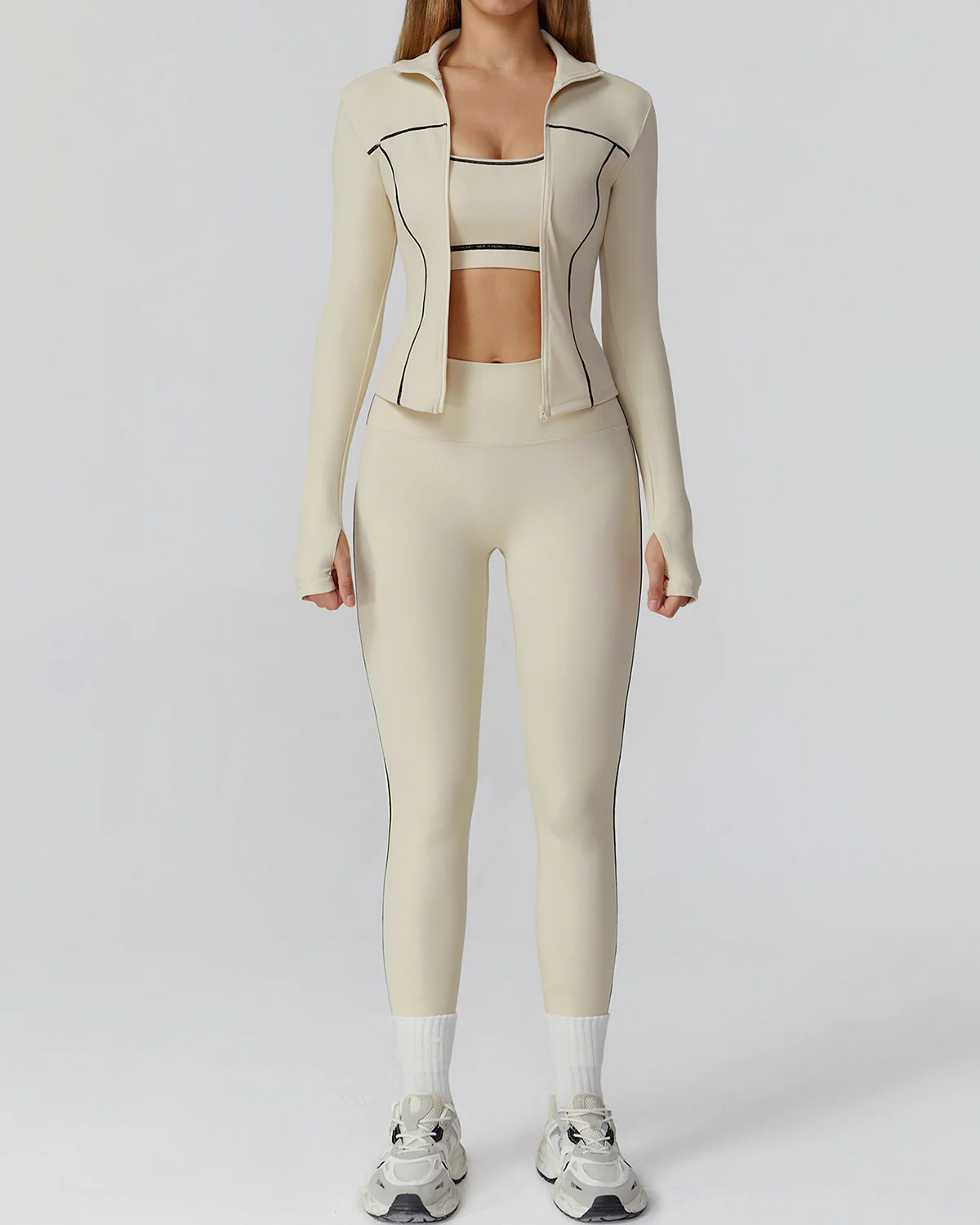 Wren Active Jacket - Beige - Image 4