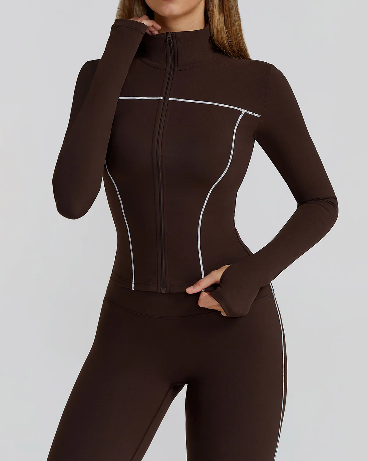 Wren Active Jacket - Brown - Image 2