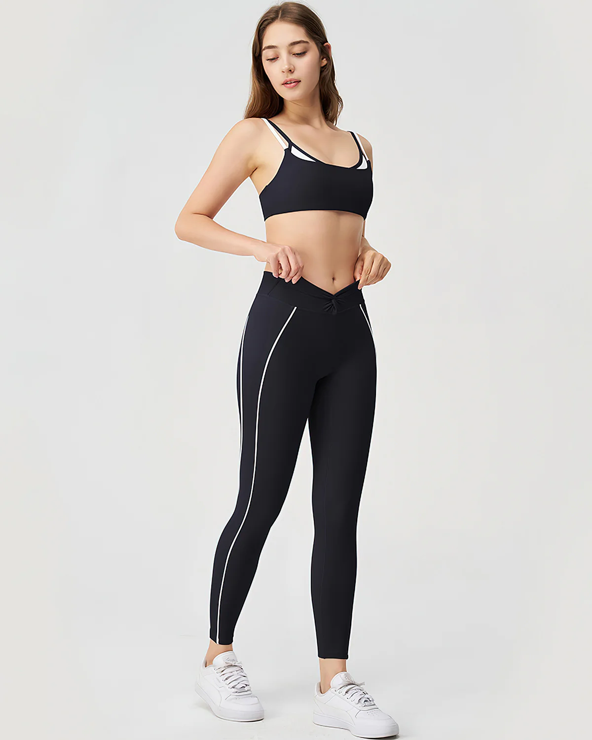 Xanthe Seamless Leggings - Black - Image 3