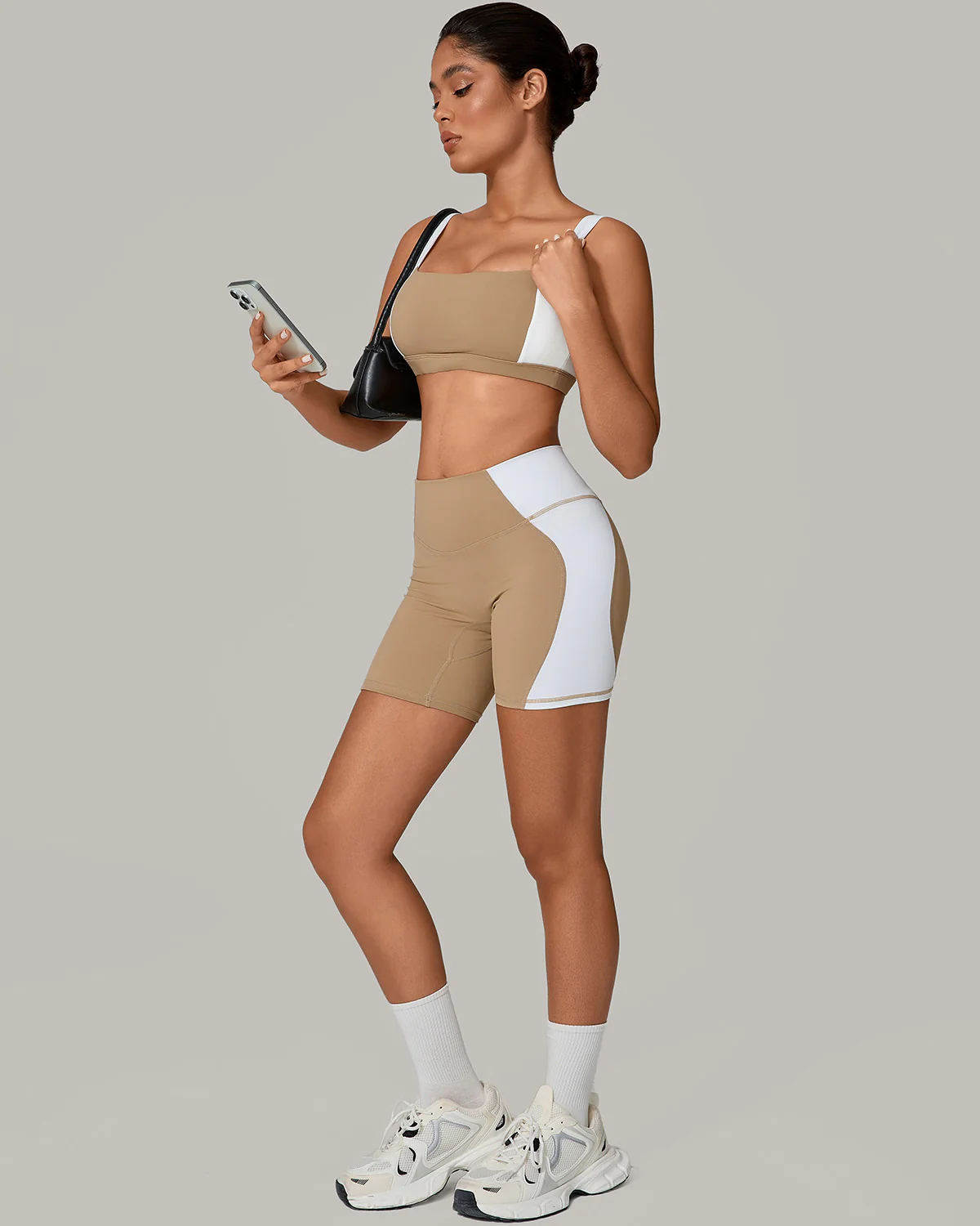 Xanthia Seamless Shorts - Khaki - Image 6