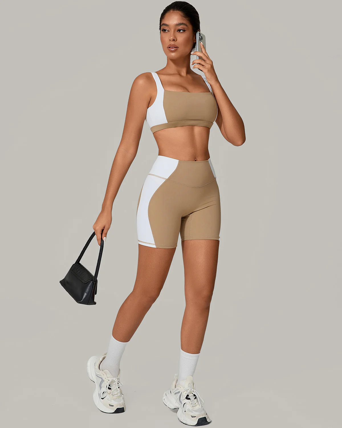 Xanthia Sports Bra - Khaki - Image 5