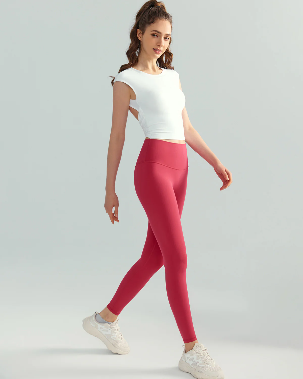 Yasmin Seamless Leggings - Raspberry - Image 6