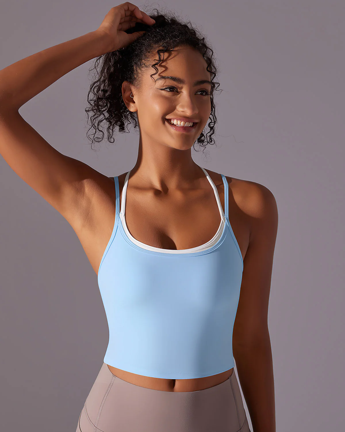 Yseult Crop Top - Blue - Image 3