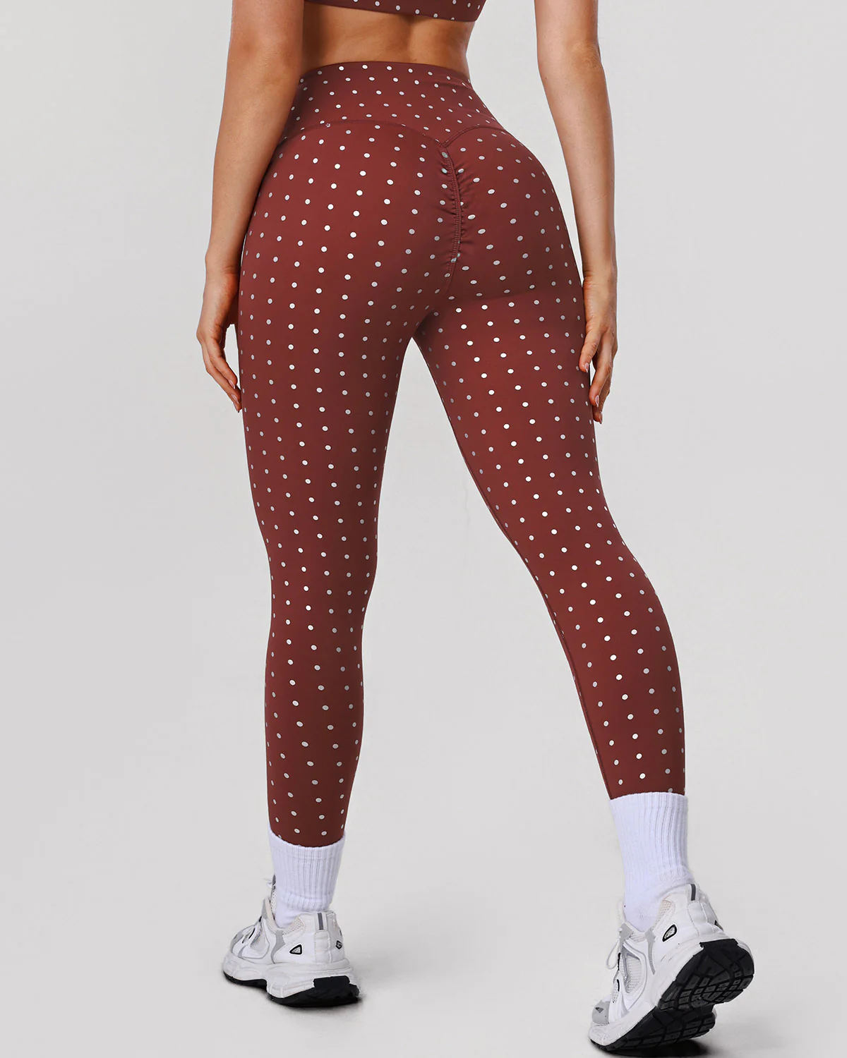 Zafira Seamless Leggings - Brown - Image 3