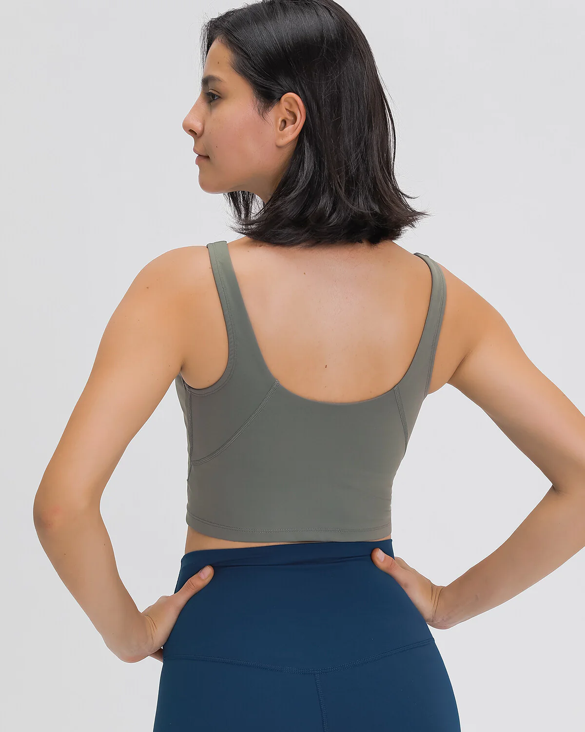 Zelda Crop Top - Moss Green - Image 2