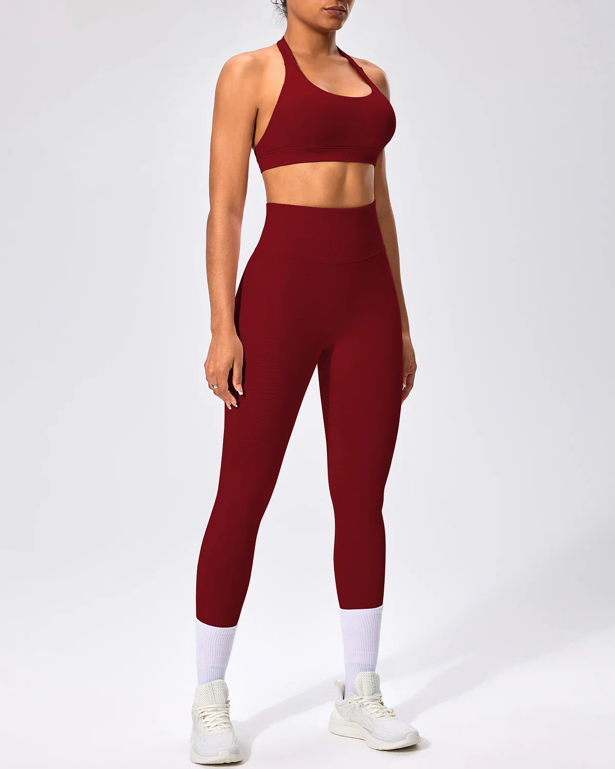 Zenobia Seamless Leggings - Crimson - Image 4