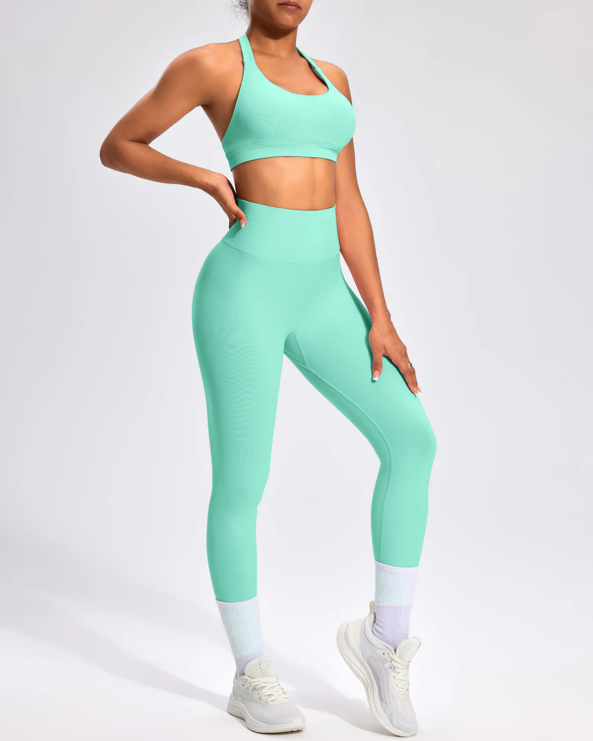 Zenobia Seamless Leggings - Mint - Image 3