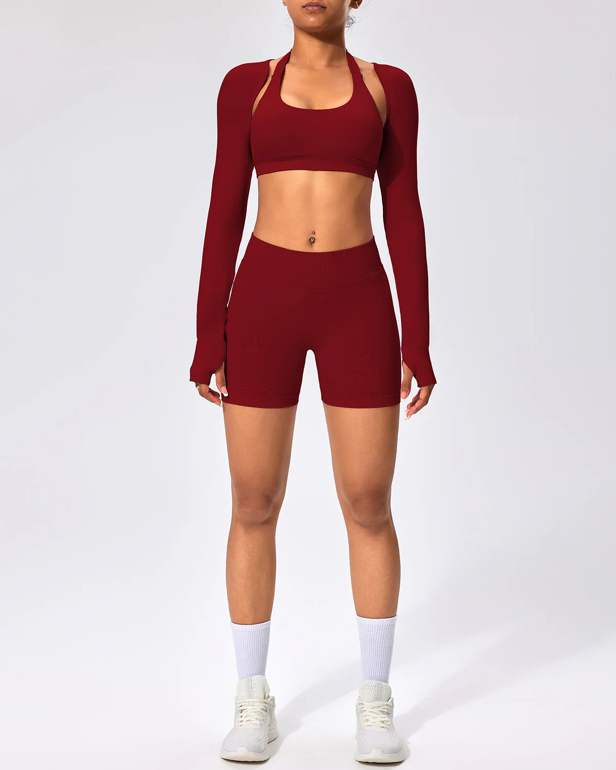 Zenobia Seamless Shorts - Crimson - Image 5